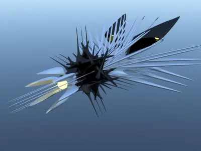 Spaceship Sci-Fi Stinger 3D 3D model