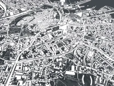 Cityscape Tallinn Estonia 3D model