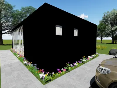 Cafe design 3D model