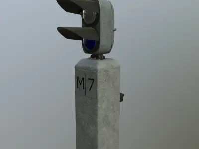 Shunting traffic light 3D model