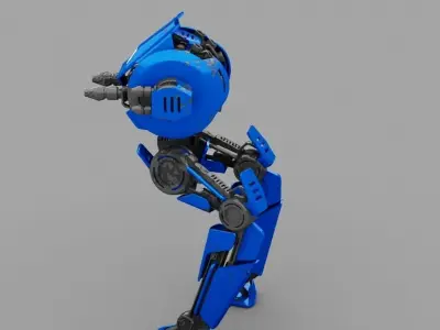 Battle Droid ZERA   rigged character 3D model