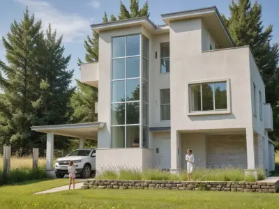 3 storey residential house 3D model