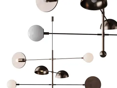 101 Copenhagen Sahn Chandelier 3D model