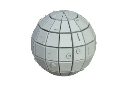 Sci Fi Object No 3479 Low Poly Low-poly 3D model
