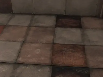 Rust Wall Floor Celling Module Low-poly 3D model