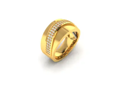 Solitaire Wedding Engagement Ring 3D print model 8