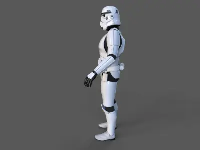 Stormtrooper - Game Ready Low-poly 3D model