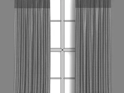 Curtain 5 blackout 3D model