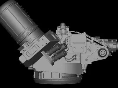 Tower lego machine gun 3D model