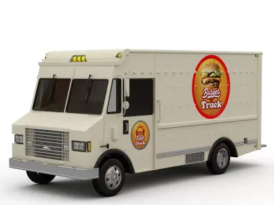 Burger Truck 3D model