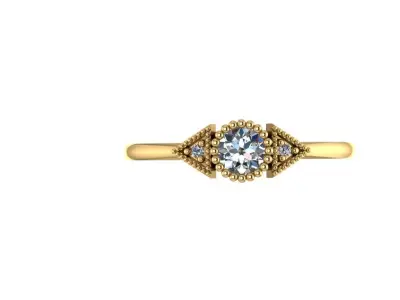 Ring - Gold - Silver 3D print model