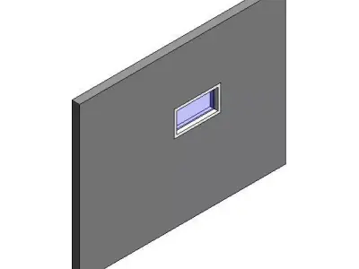 Top Hung Window Free 3D model