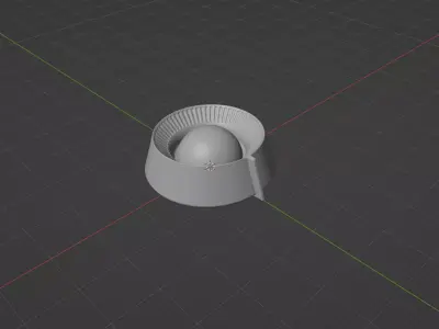 1950 Sears Homart Window Fan Knob Replacement Free 3D print model
