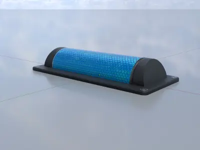 Wildlife Warning Reflector Low-poly 3D model