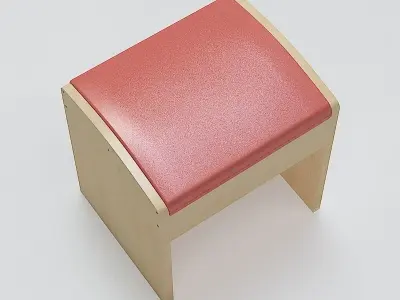 Simple Stool 01 3D model