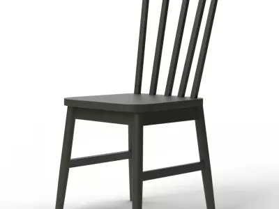 Shore Olive Kids Play Chair Low-poly 3D model