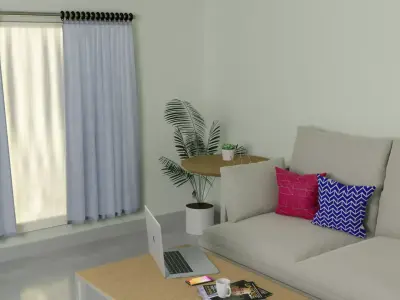 A modern room Free 3D model