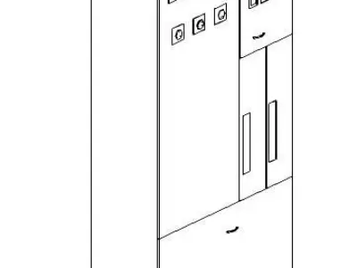 TRANSFERENCIA electrical cabinet with two doors 3D model