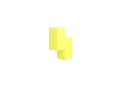 Tetris Block v4 Pack 01 Low-poly 3D model