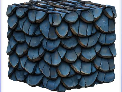 Stylized Roof Seamless Texture Texture 6