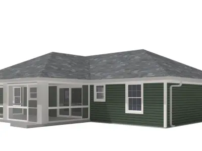 House-027 Low Poly 3D model