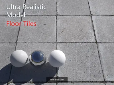 Ultra realistic Floor Tiles 3D Model Pack