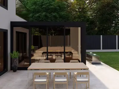 Garden Landscape 3D Model - SketchUp and Lumion Scene-PLAN 3D model