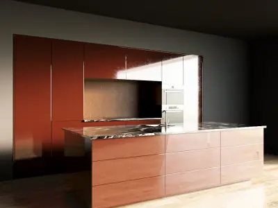42-Kitchen6 glossy 4 3D model