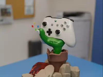 Zombie Hand Controller stand 3D print model