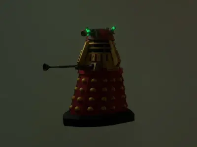 STEAMPUNK COMMADER DALEK PACK - Rogue Film Productions Low-poly 3D model
