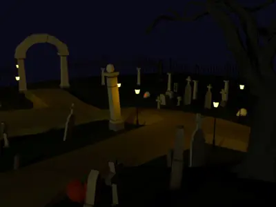 The Ultimate Graveyard Game Pack Low-poly 3D model