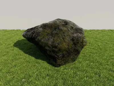 Mossy Rocks 3D model purchase