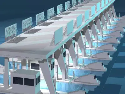 Highway pay toll building 3D model