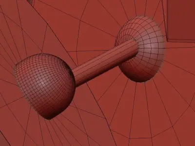 Dubbel LED spots 3D model