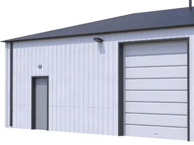 Industrial Building 11 Low-poly 3D model