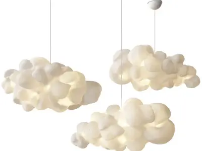 Modern Cloud Pendant 90 3D model