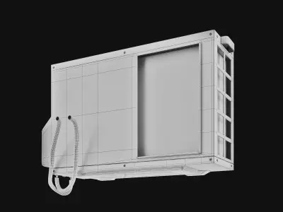 Sci-Fi air conditioner 04 3D model