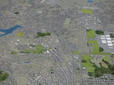 Bhopal - City 3D Model Low-poly 3D model