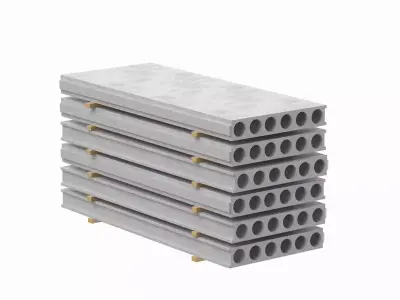 Stacked Concrete Slabs  3D model