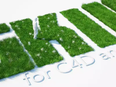 Grass Kit III for C4D and Vray 3 3D model