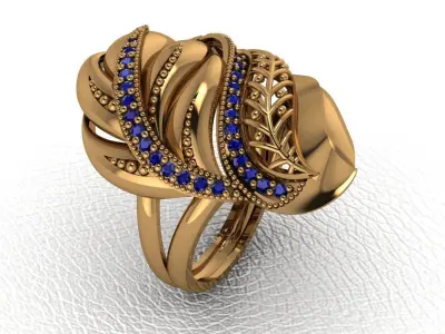 ring 8 piece drawing 3d rihone drawing ring rings ring models 3D print model