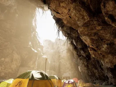 Survival Camp Low-poly 3D model