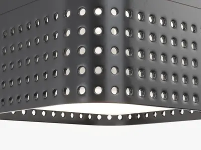 Precision Solitaire LED Flushmount PBR 3D model