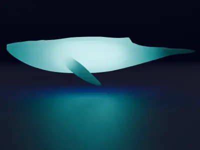 Indirect lighting for large marine creatures 3D model