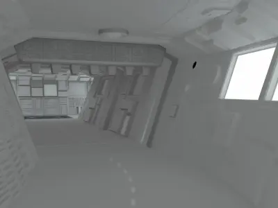 Sci-fi corridors construction kit 3D model