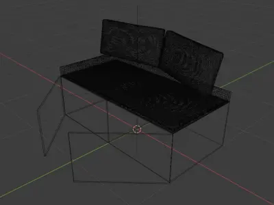 Sofa for the loggia Free 3D model