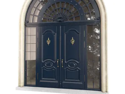 Entrance classic door 61 3D model