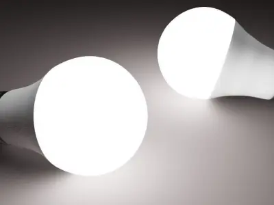 LED Bulb light 3D model