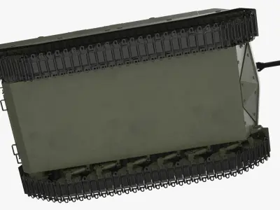  Uran-9 Combat Robotic Vehicle with Missile Launchers Green 