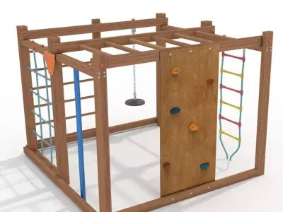 Climbing Frame Children Playground 3D model